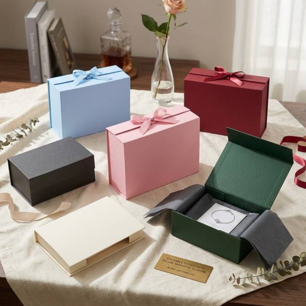 Foldable Box with Magnet & Ribbon (Extra Large)