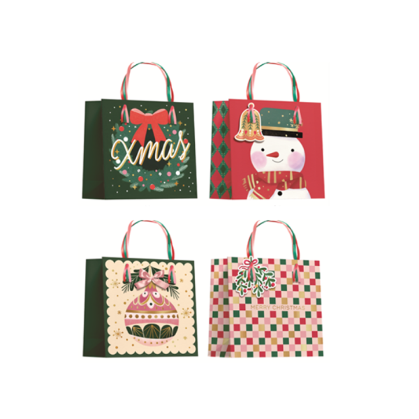 Christmas Horizontal Gold hot stamp Premium bags