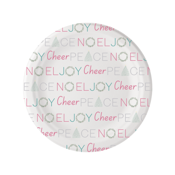 Dessert & Dinner Plate Noel Joy cheer