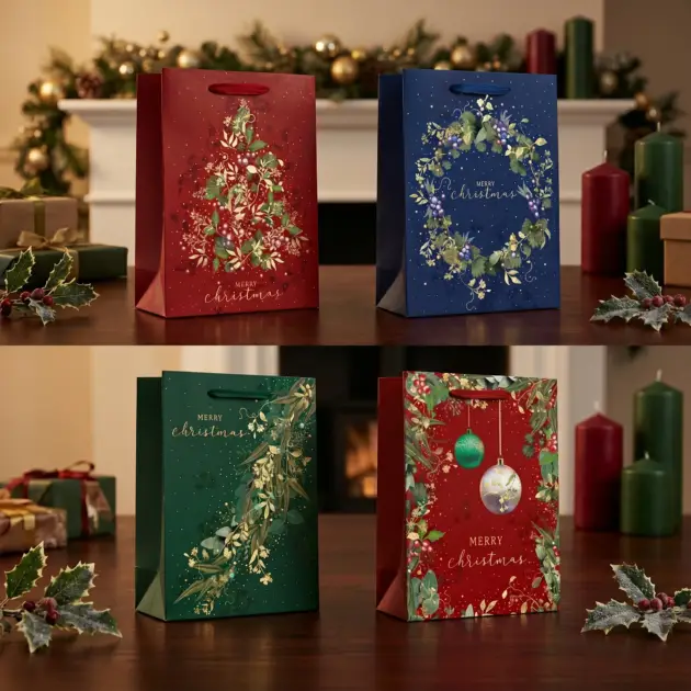Christmas Foil Hot Stamped Premium Quality bags
