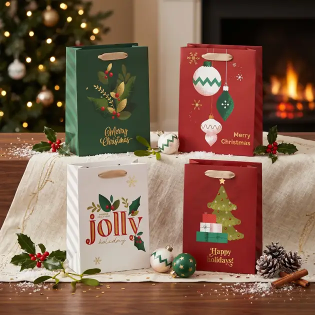 Christmas Foil Hot Stamped Premium Quality bags