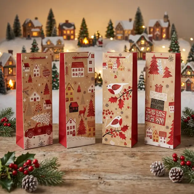 Christmas Foil Hot Stamped Premium Quality bags