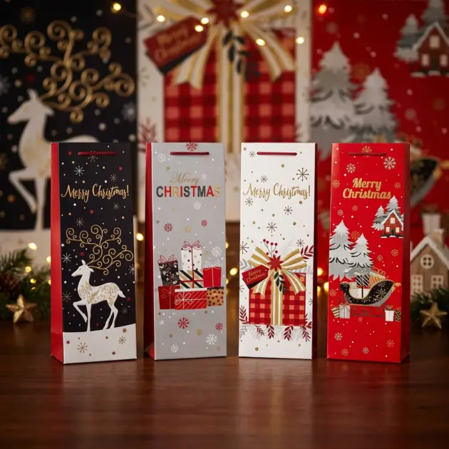 Christmas Foil Hot Stamped Premium Quality bags