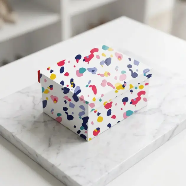 Multi Colour paint spots Gift Box
