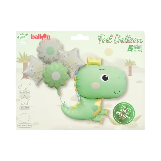 Matte dinosaur 5-piece set