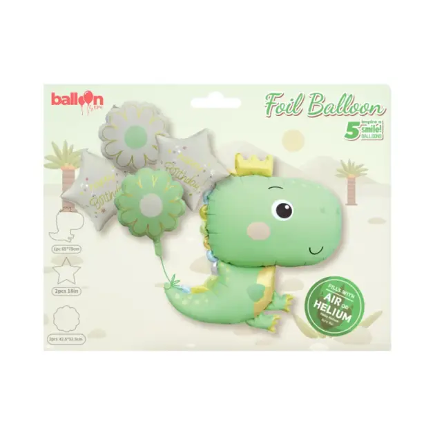 Matte dinosaur 5-piece set