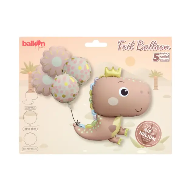 Matte dinosaur 5-piece set