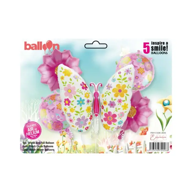 Butterfly Balloons 5-piece Set