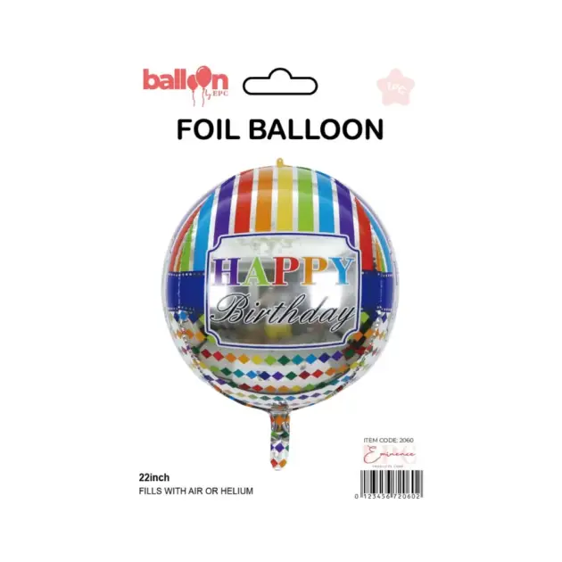 Birthday Silver Balloon