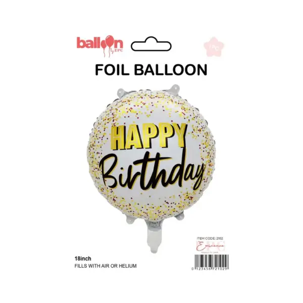 English birthday Balloon
