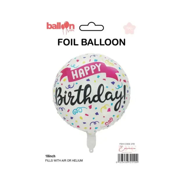 English birthday Balloon