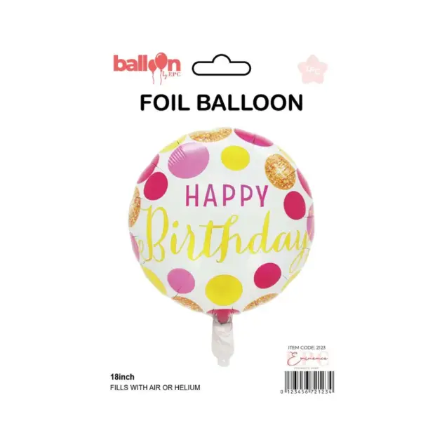 English birthday Balloon