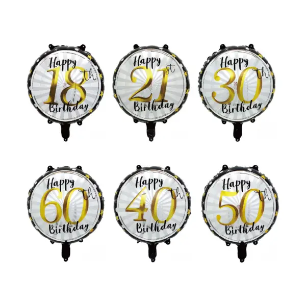 Birthday Number round balloon