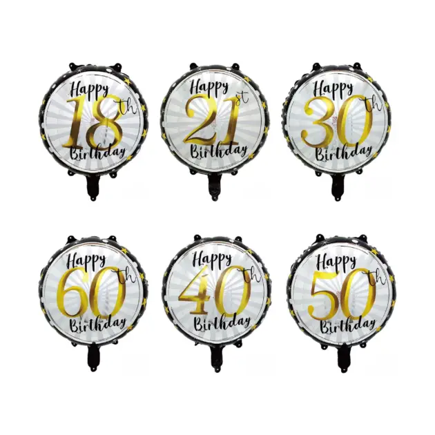 Birthday Number round balloon