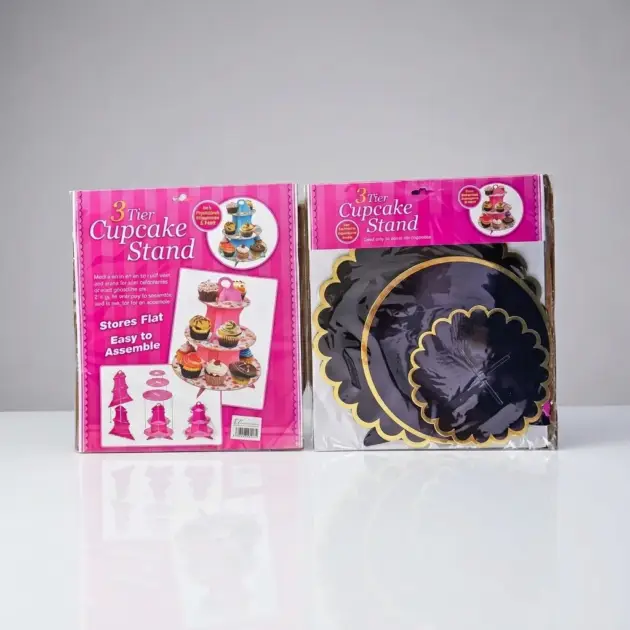 3 Tier Cupcake Stand Hot Stamped