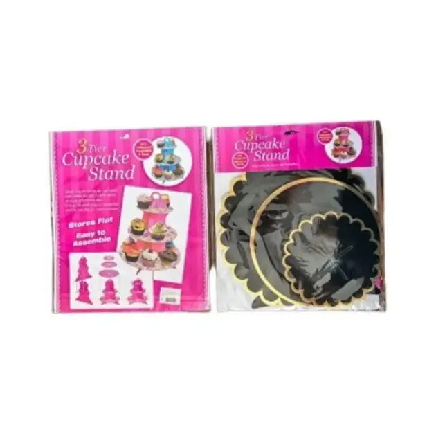 2 Tier Cupcake Stand Hot Stamped