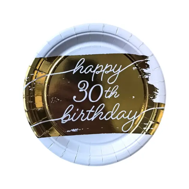 Happy Birthday 30 Years Tablewear Set