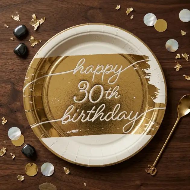 Happy Birthday 30 Years Tablewear Set