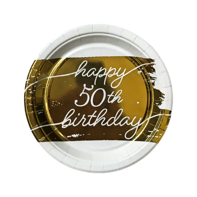 Happy Birthday 50 Years Tablewear Set