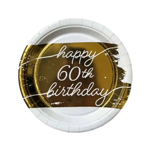 Happy Birthday 60 Years Tablewear Set
