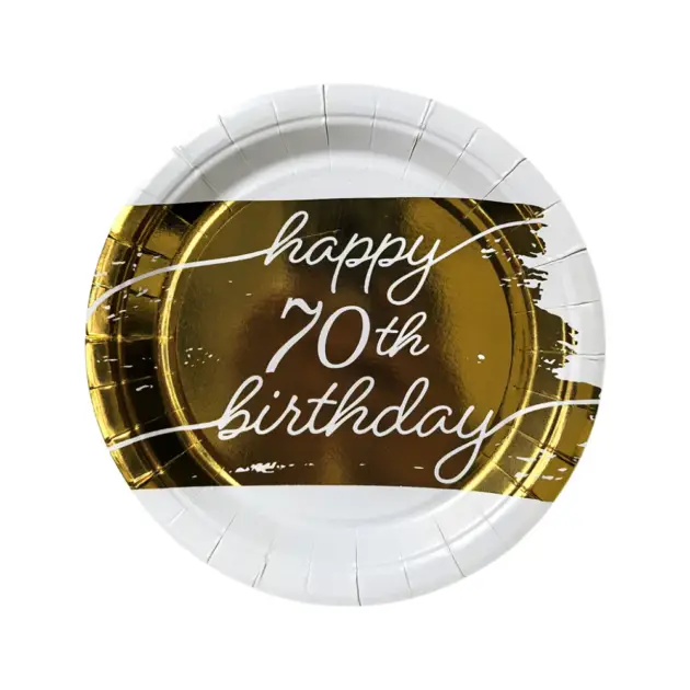 Happy Birthday 70 Years Tablewear Set