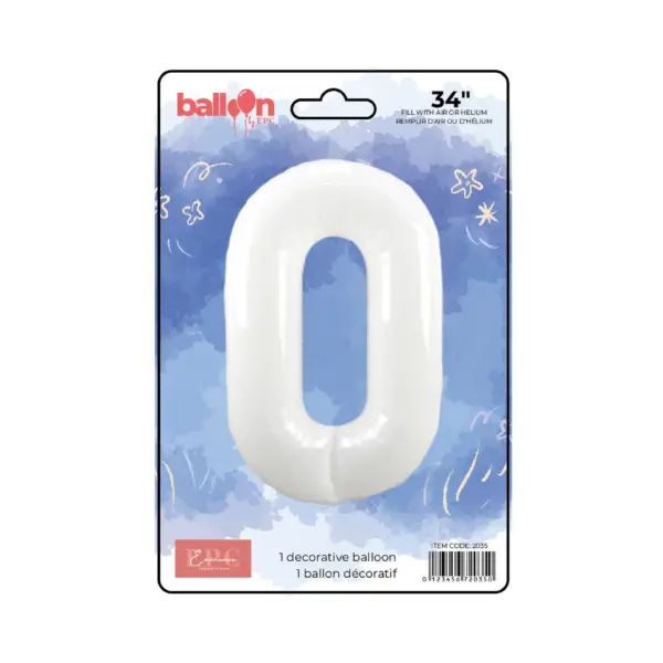 White Number Balloons - Image 2