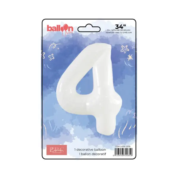 White Number Balloons - Image 5