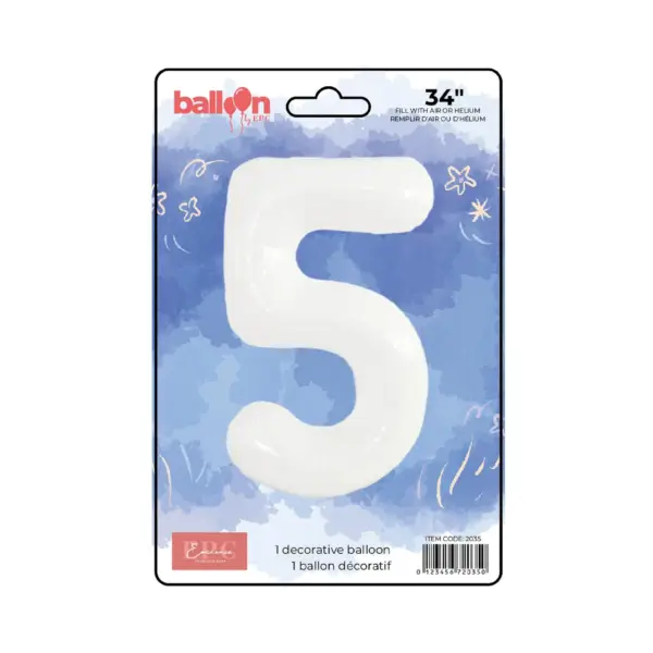 White Number Balloons - Image 6