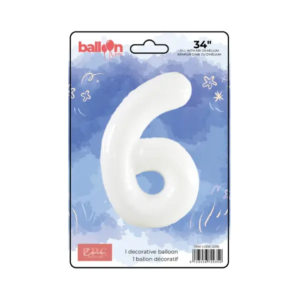 White Number Balloons - Image 7