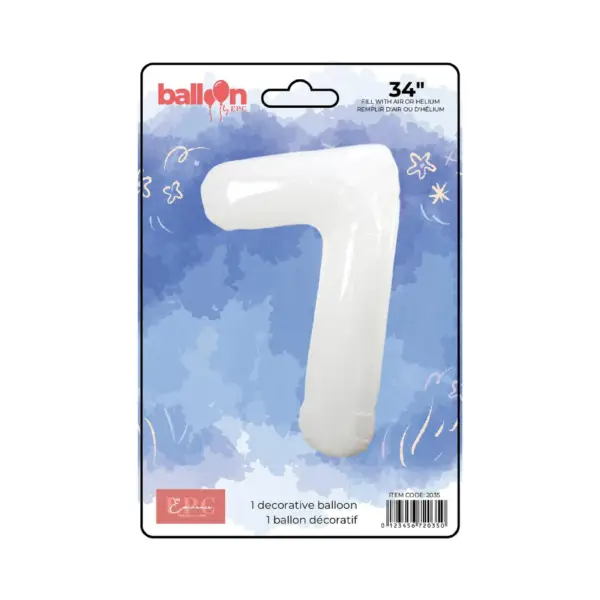 White Number Balloons - Image 8