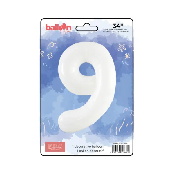 White Number Balloons - Image 10