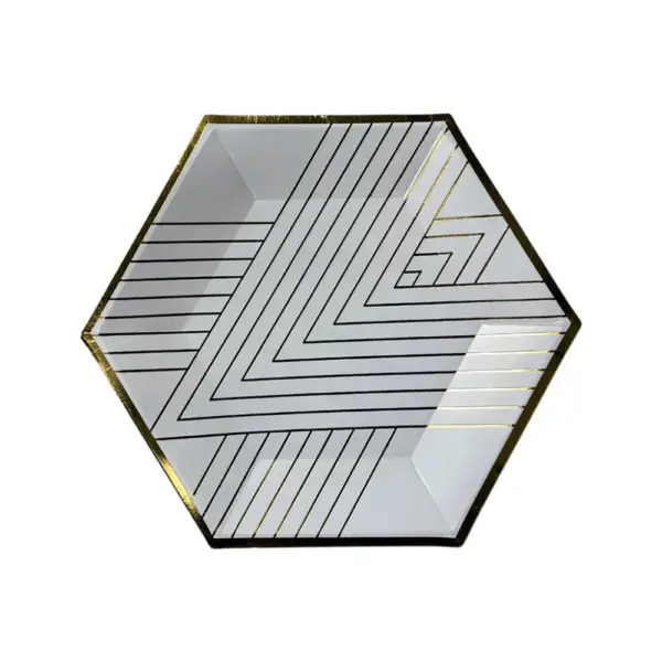 Minimalist Elegance Hexagonal Tableware