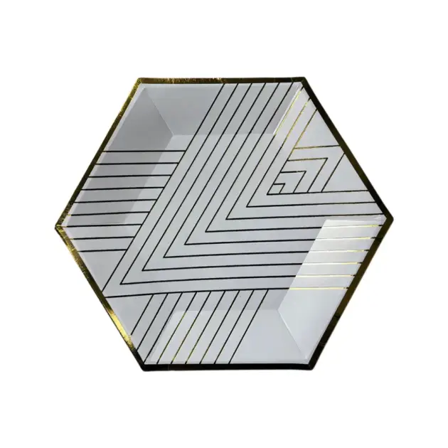 Minimalist Elegance Hexagonal Tableware