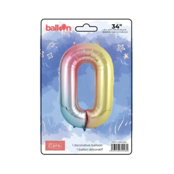 Vertical Gradient Number Balloons