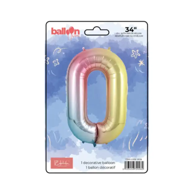 Vertical Gradient Number Balloons