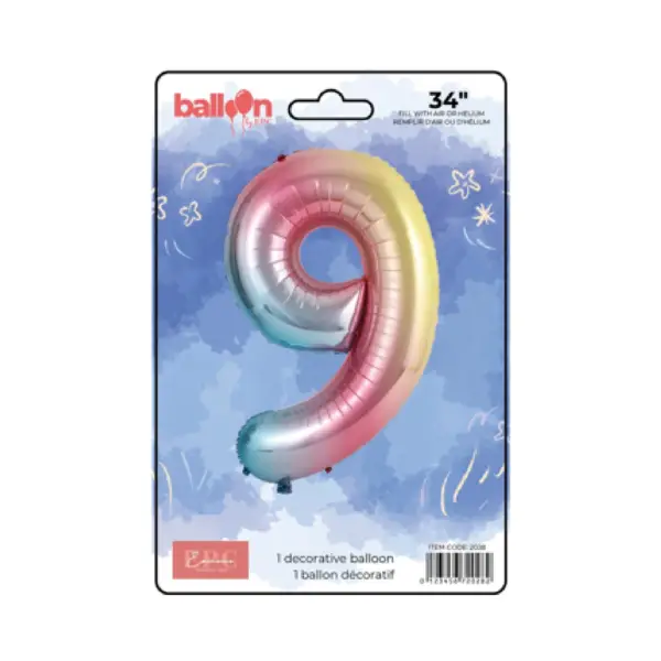 Vertical Gradient Number Balloons - Image 10