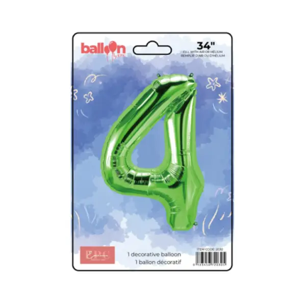 Apple Green Number Balloons - Image 5