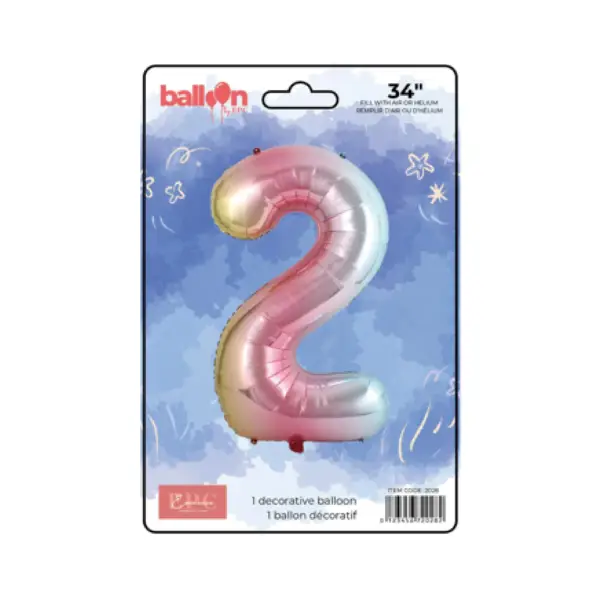 Vertical Gradient Number Balloons - Image 3