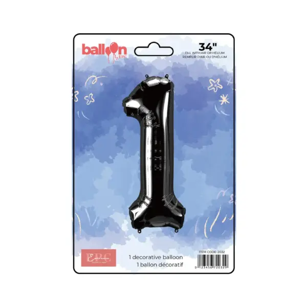 Black Number Balloons - Image 3