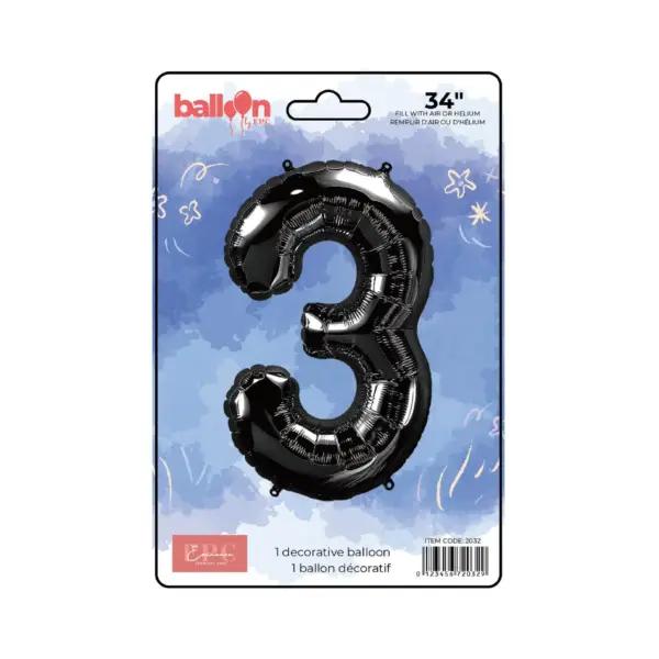 Black Number Balloons - Image 5
