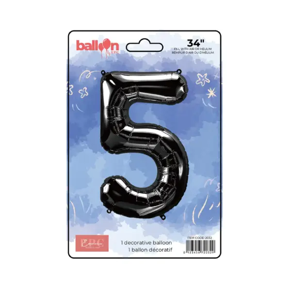 Black Number Balloons - Image 6