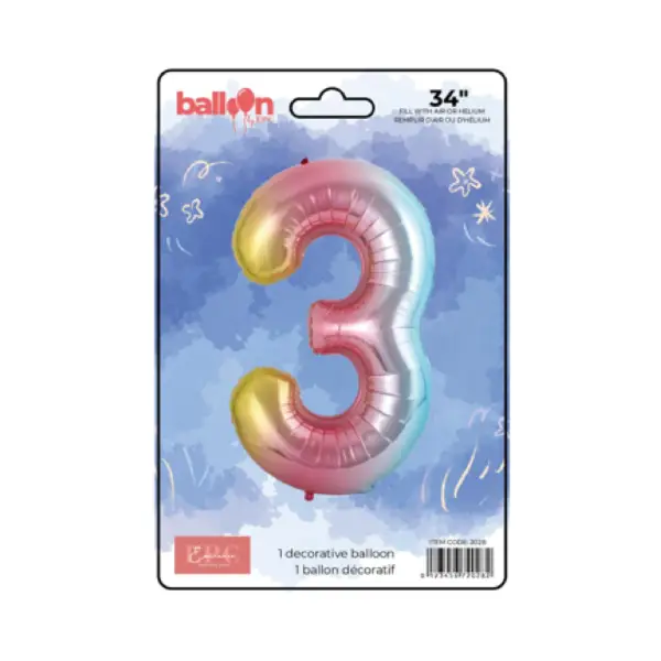 Vertical Gradient Number Balloons - Image 4