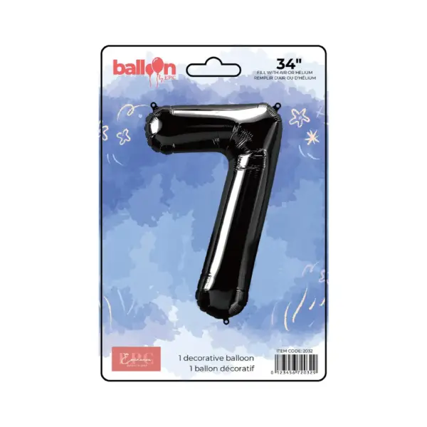 Black Number Balloons - Image 8