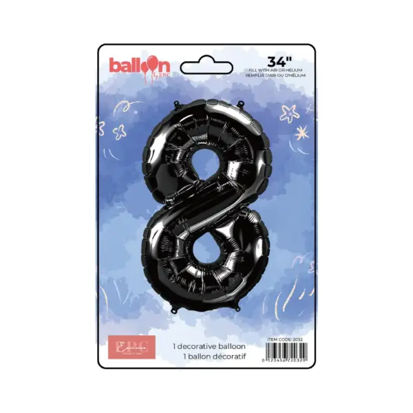 Black Number Balloons - Image 9