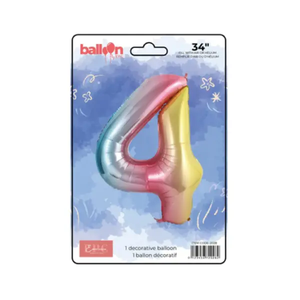 Vertical Gradient Number Balloons - Image 5