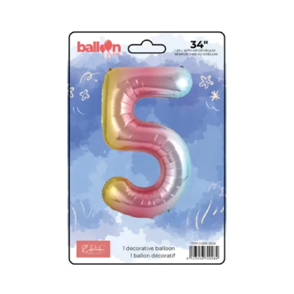 Vertical Gradient Number Balloons - Image 6