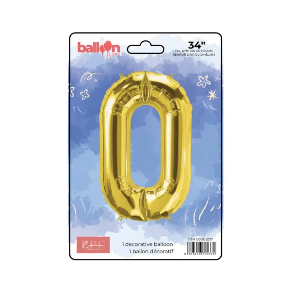 Gold Number Balloons - Image 2