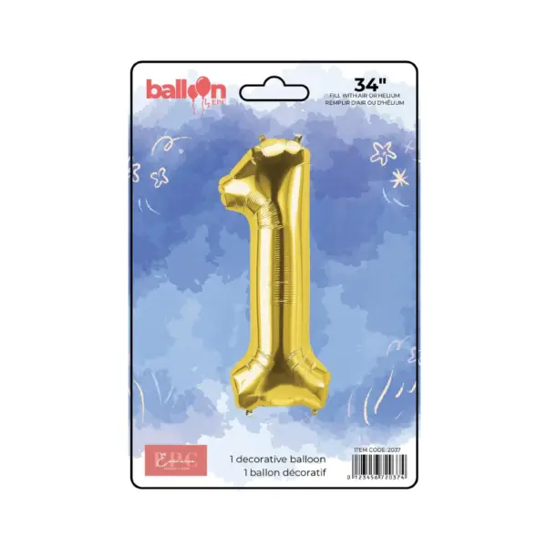 Gold Number Balloons - Image 3