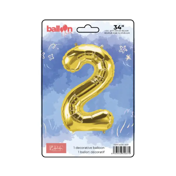 Gold Number Balloons - Image 4