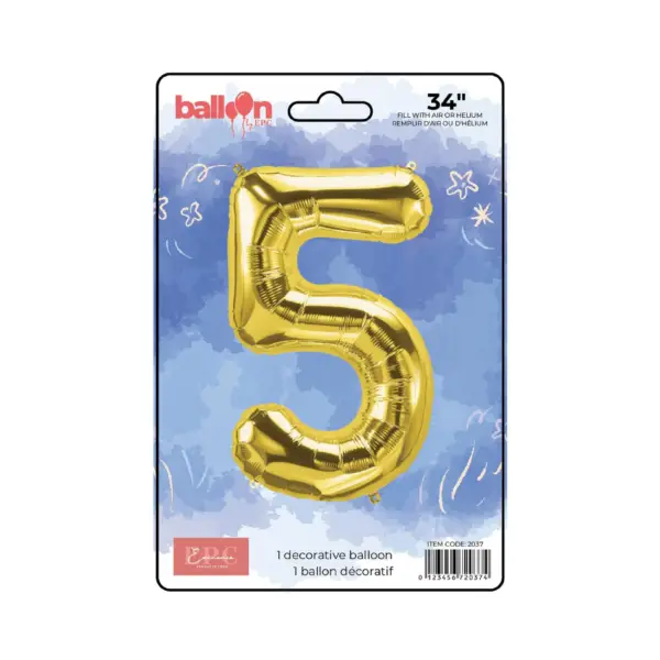 Gold Number Balloons - Image 7